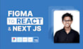 convert figma to next js or react js, tailwind, typescript, and shadcn