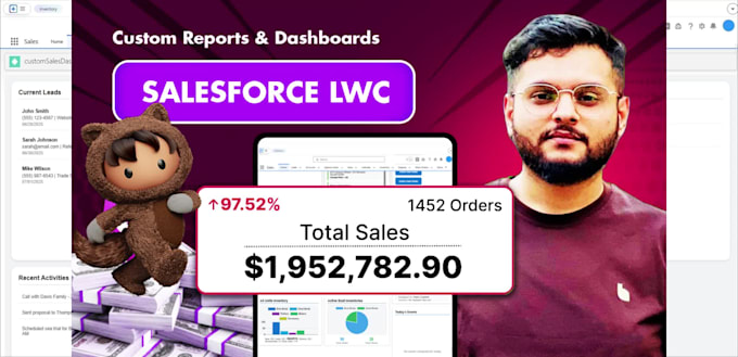 setup salesforce reports dashboards and be lwc developer app
