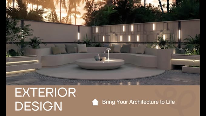 create realistic 3d exterior and landscape designs for your home