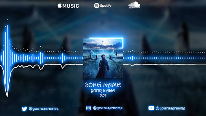 make a professional music visualizer video