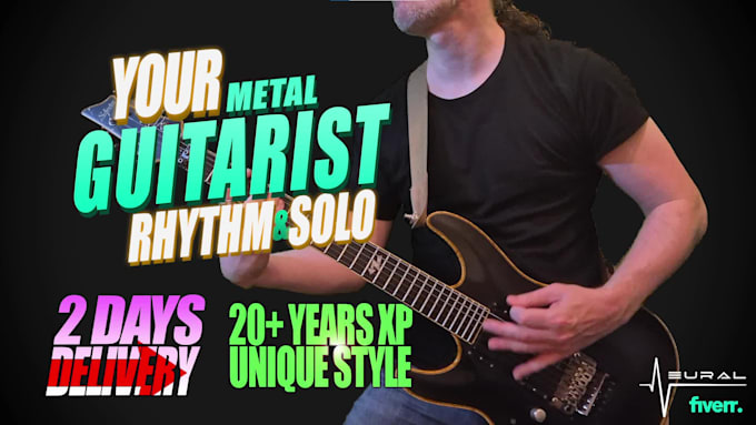 record professional guitar rhythm and solo for your songs