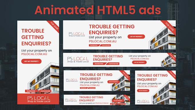 create HTML5 animated banner ads for retargeting campaigns