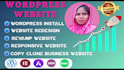 revamp responsive web copy redesign website customize wordpress install asap