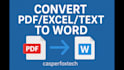 convert pdf, excel, images to any format, google doc, word