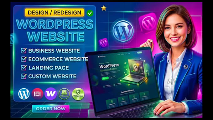 design or redesign luxury website, business wordpress website design