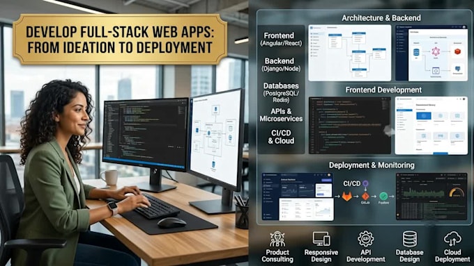 develop your business web app from frontend to backend