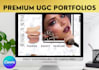 create your ugc portfolio website on canva