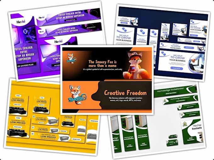design high converting google ads banner for your business