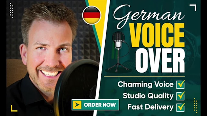 do a stunning german voiceover for your project
