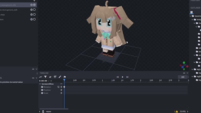 create minecraft 3d models, mobs and animations in blockbench