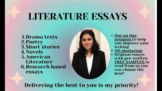 write english literature essays, and analyse poetry, dramas and novels