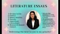 write english literature essays, and analyse poetry, dramas and novels