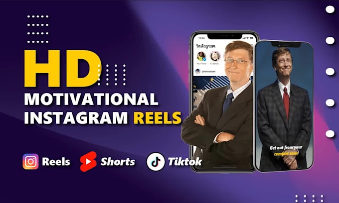 create fullscreen custom motivational instagram reels