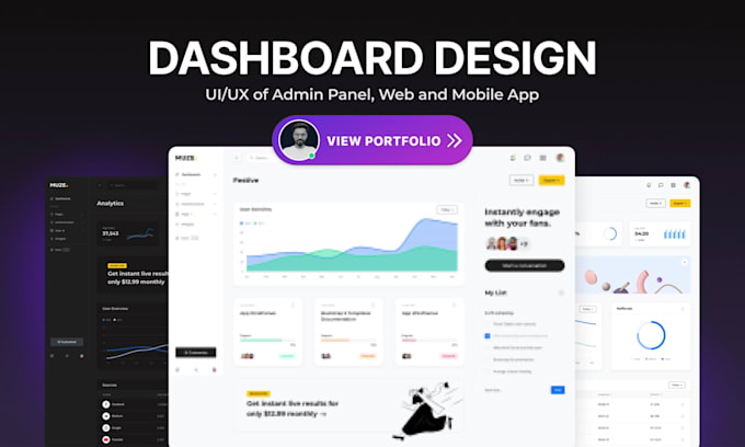 Do dashboard design ui ux by Uiuxbugs | Fiverr