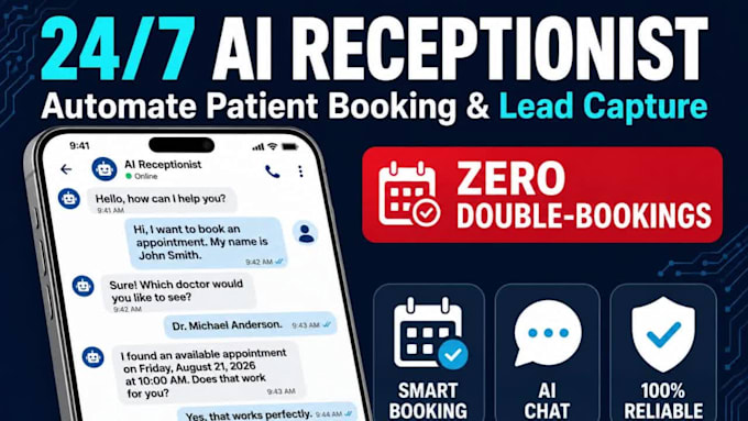 build an ai receptionist for clinic appointment booking and lead capture