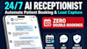 build an ai receptionist for clinic appointment booking and lead capture