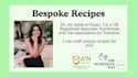 create bespoke recipes by a nutritionist