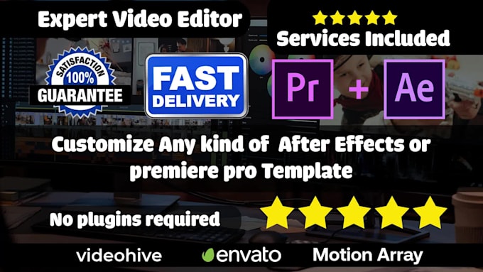 customize your premiere pro and after effects template