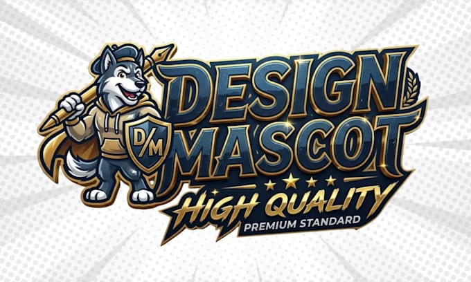 draw custom mascot logo design for gaming and brand