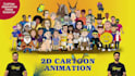 create custom 2d cartoon animation video