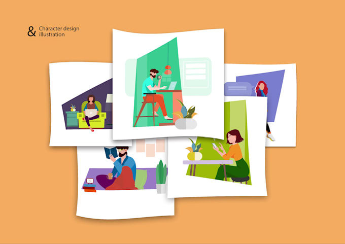 Design 2d vector flat illustration for website or app by Manashdn | Fiverr