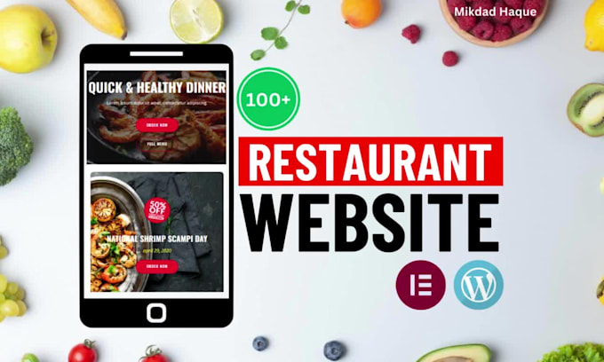 create best restaurant editable website