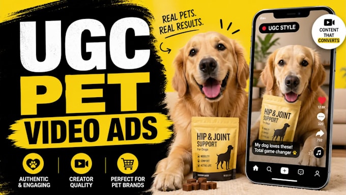 create organic ugc pet video ads that boost sales