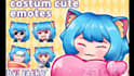 create custom cute anime twitch emotes, sub badges