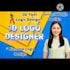 create 3d text logo design, unique designer