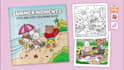 create cute line art drawing for bold and easy coloring book pages