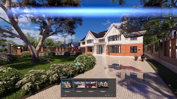 create architectural 360 panorama and virtual tour