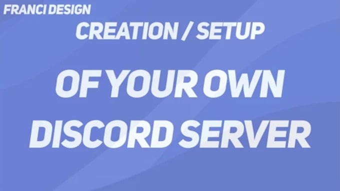 professionally setup your own discord server