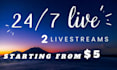 247 live streaming youtube pre recorded video