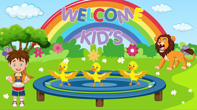 make 2d kids learning video