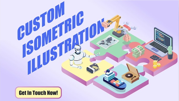 design modern unique isometric vector illustrations