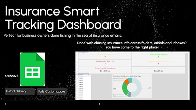 Send a ready to use insurance tracker to organize your business ...