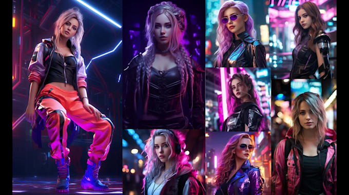 Neon cyberpunk style, fantasy ai art with midjourney by David_john7 ...