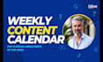create your social media posts weekly calendar