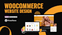design woocommerce website, wordpress ecommerce website or woocommerce store