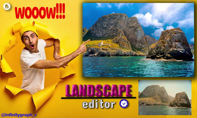 edit and retouch landscape, nature, background photos in photoshop