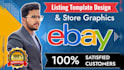 create custom ebay template design, ebay listing, ebay