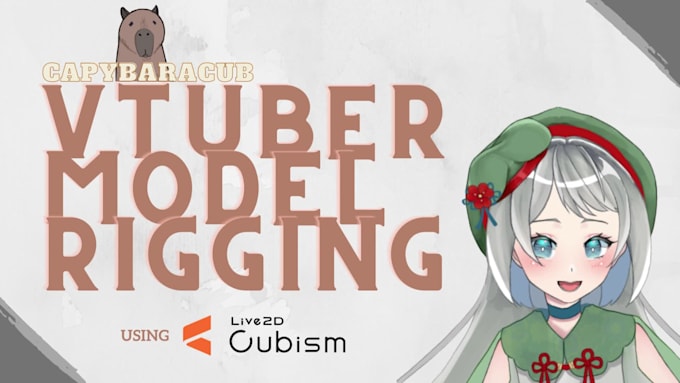 rig and animate 2d vtuber models using live2d