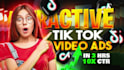 create viral tik tok video ads, dropshipping facebook ads creatives
