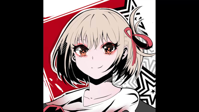draw like persona style for your profile picture