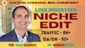 do link insertion niche edit and guest posts on high da DR and traffic sites