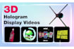 make 3d hologram fan display videos