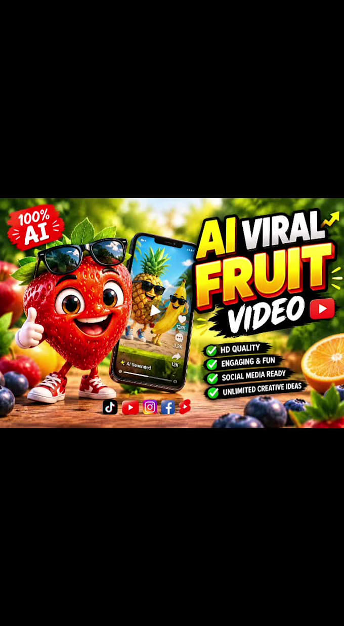 create viral ai talking object and ai fruit animation shorts