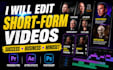 short form modern videos for instagram, tiktok and youtube