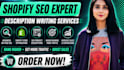 optimize shopify store seo with product description writing
