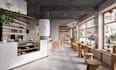 design and create renderings for coffee shop, restaurant, bar, fast food